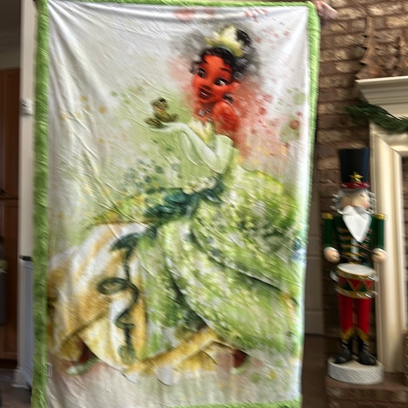Bedding Disney Princess Tiana And The Frog Minky Travel Blanket